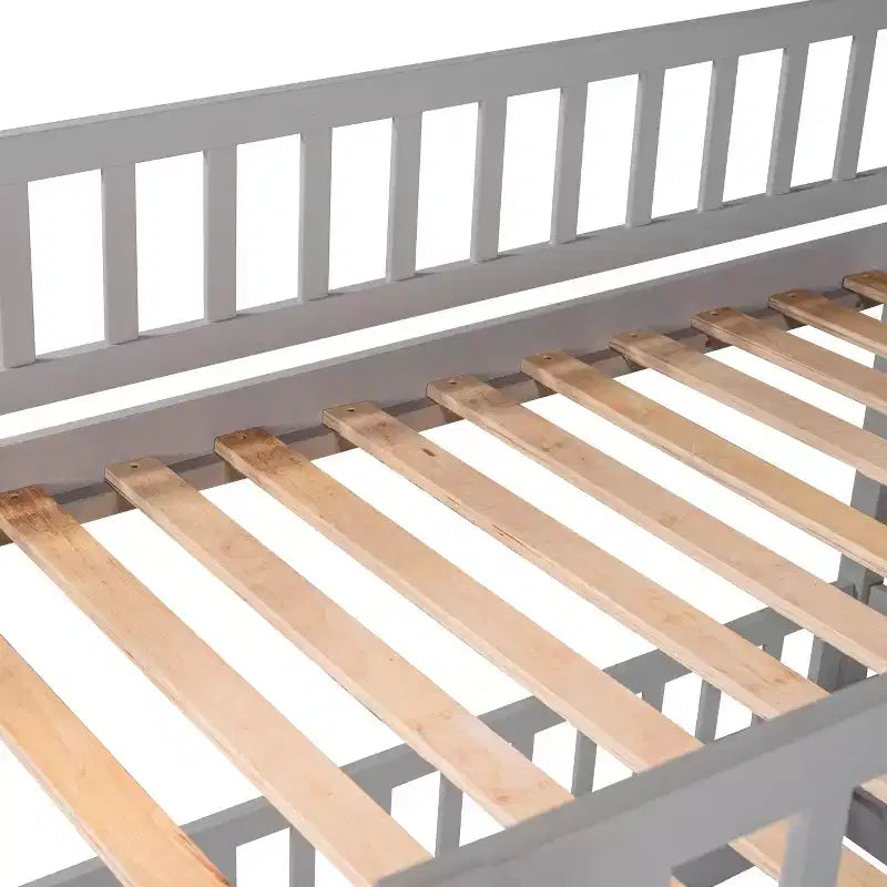 Lit superposé bas au design polyvalent avec échelle intégrée et toboggan