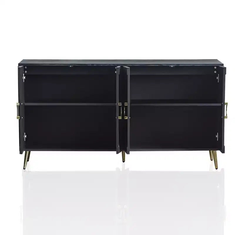 Bahut / Buffet / Enfilade 4 portes laqué moderne en bois
