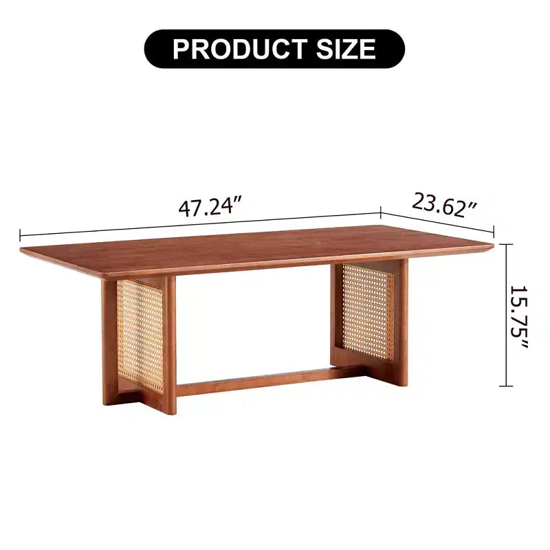 Table Basse Rectangulaire Moderne Petite Table Basse en Bois