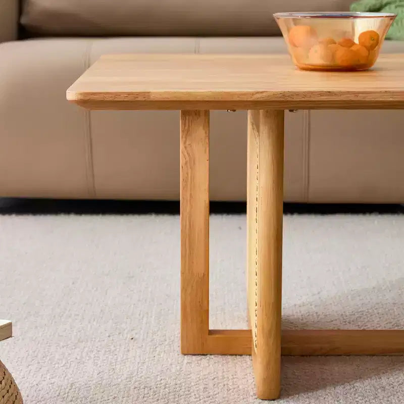Table Basse Rectangulaire Moderne Petite Table Basse en Bois