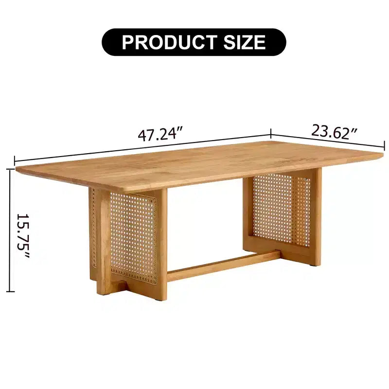 Table Basse Rectangulaire Moderne Petite Table Basse en Bois