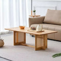 Vatros Rectangle Modern Coffee Table Small Wood Coffee Table