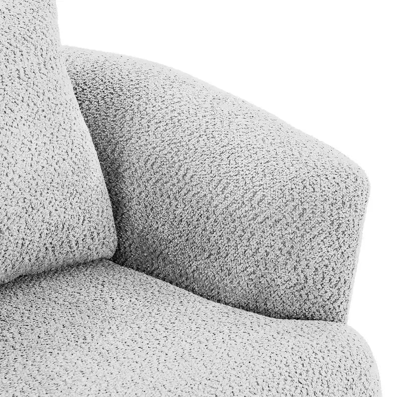 Fauteuil baril pivotant rembourré avec oreiller