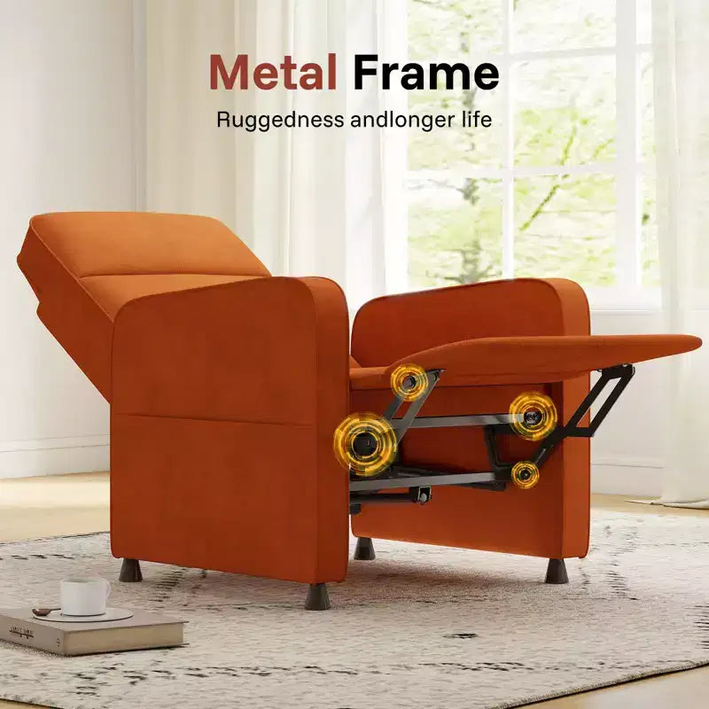 Fauteuil inclinable électrique avec dossier et repose-pieds réglables, Canapé inclinable rembourré