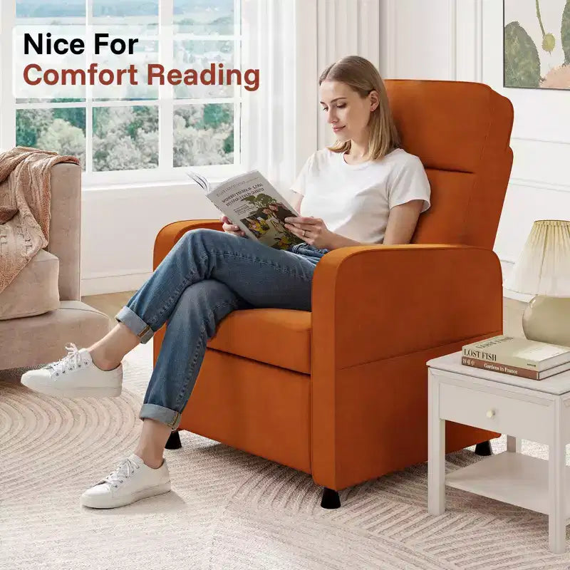 Fauteuil inclinable électrique avec dossier et repose-pieds réglables, Canapé inclinable rembourré