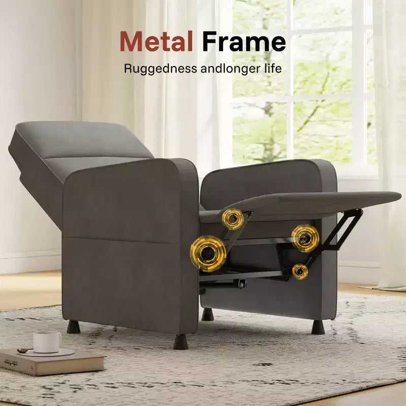 Fauteuil inclinable électrique avec dossier et repose-pieds réglables, Canapé inclinable rembourré