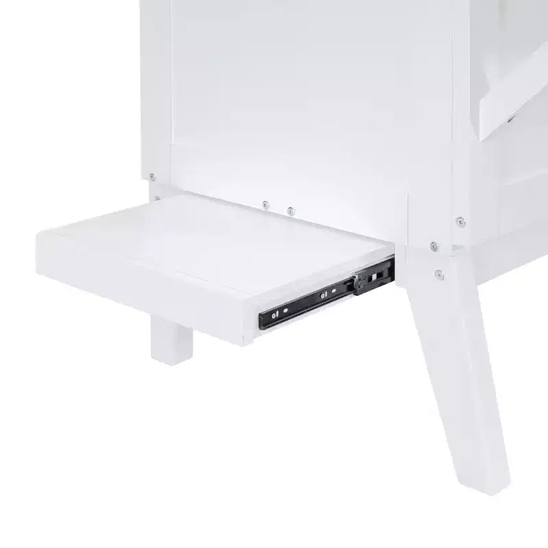 Full/Queen Murphy Bed, Murphy Cabinet Bed with USB Port and Removable Shelves on Each Side for Small Spaces