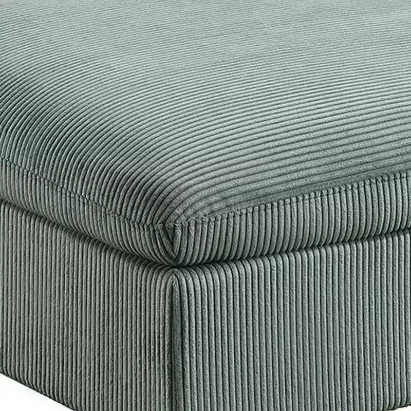 Royal Hampton Cocktail Ottoman, Sage Green Corduroy, Modular Square 39 Inch