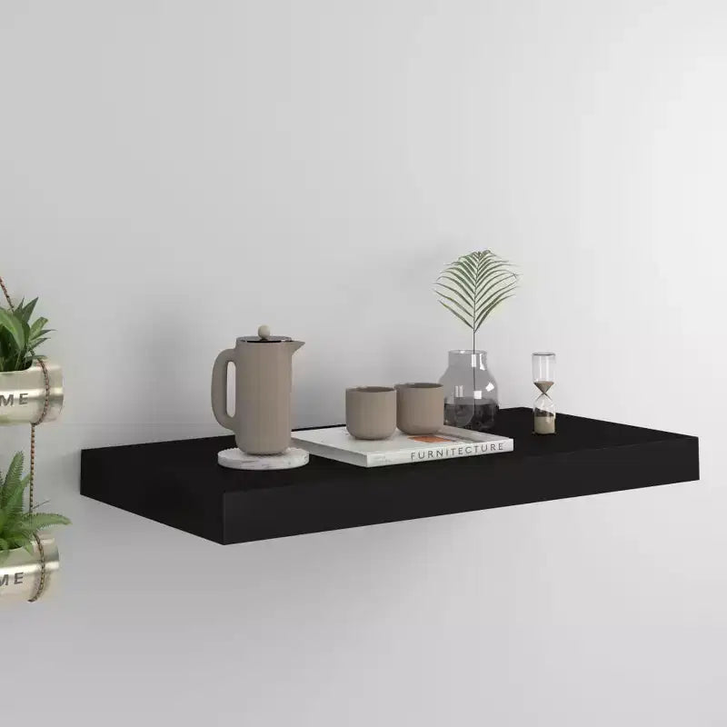 Wall Shelf Black Honeycomb MDF, metal frame Medium Wall mounting