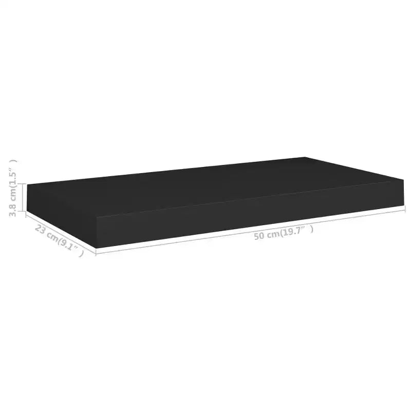 Wall Shelf Black Honeycomb MDF, metal frame Medium Wall mounting