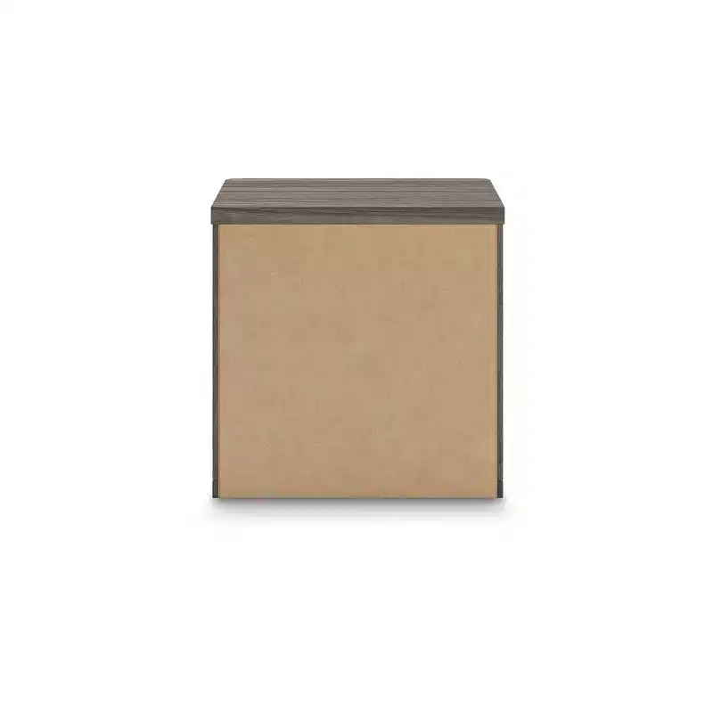 Signature Design by Ashley Nendalane 2-Drawer Nightstand with USB port, Brown/White