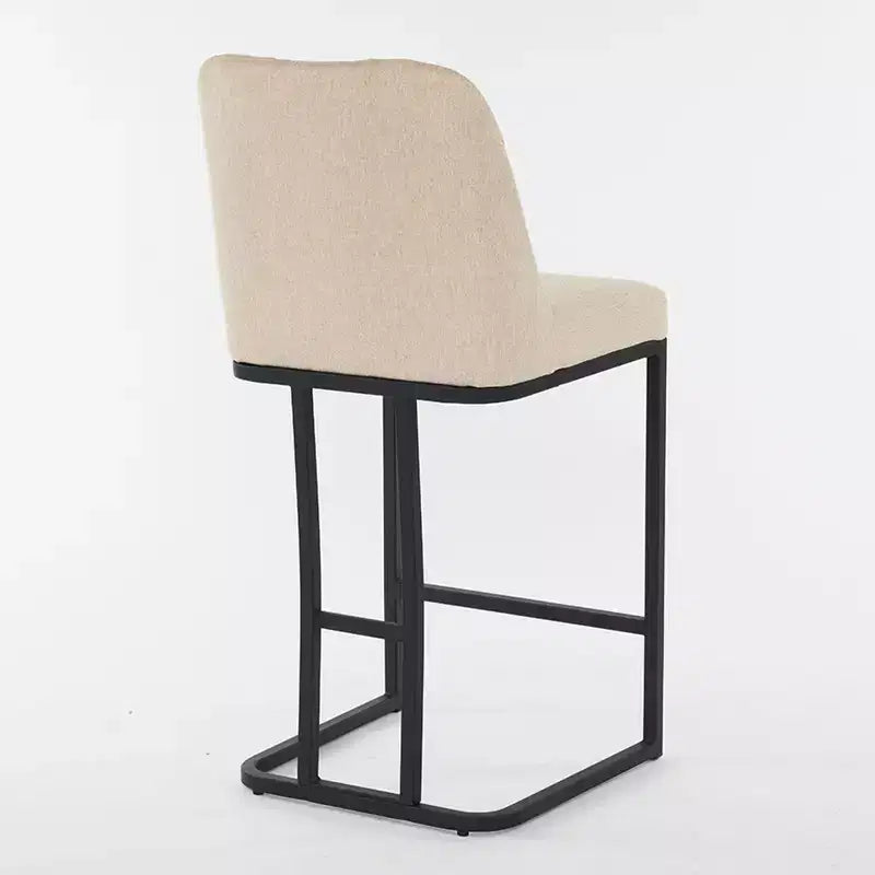 Okak 25.2 Modern Minimalist Bar Stool Counter Height Chair with Back Tufted Backrest, Upholstered Counter Stools for Kitchen Island&Dining Room