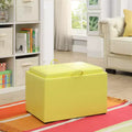 HomeStock Comfort Accent Storage Ottoman - Finish:Blue