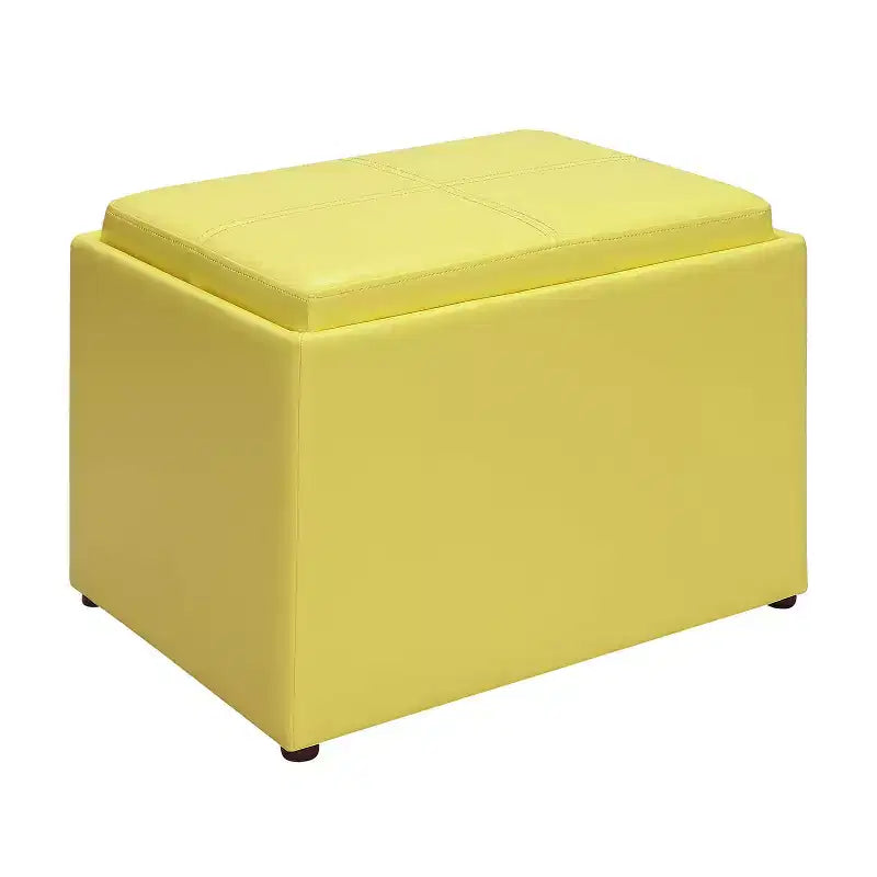 HomeStock Comfort Accent Storage Ottoman - Finish:Blue