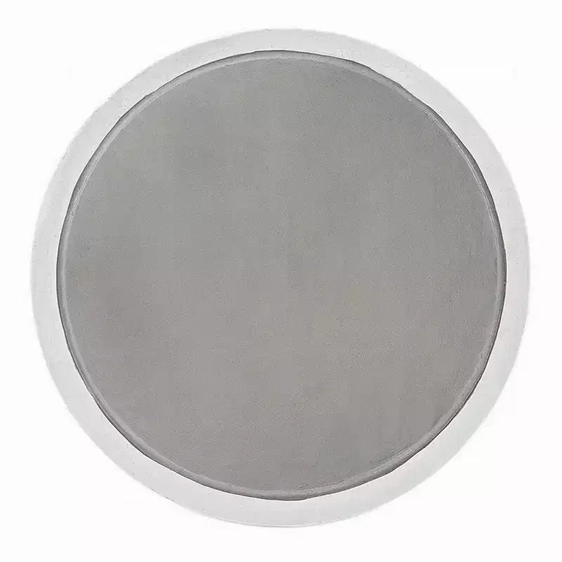 Royal Hampton Accent Table, Sculpted Natural Gray Cement, Round 14 Inch Top