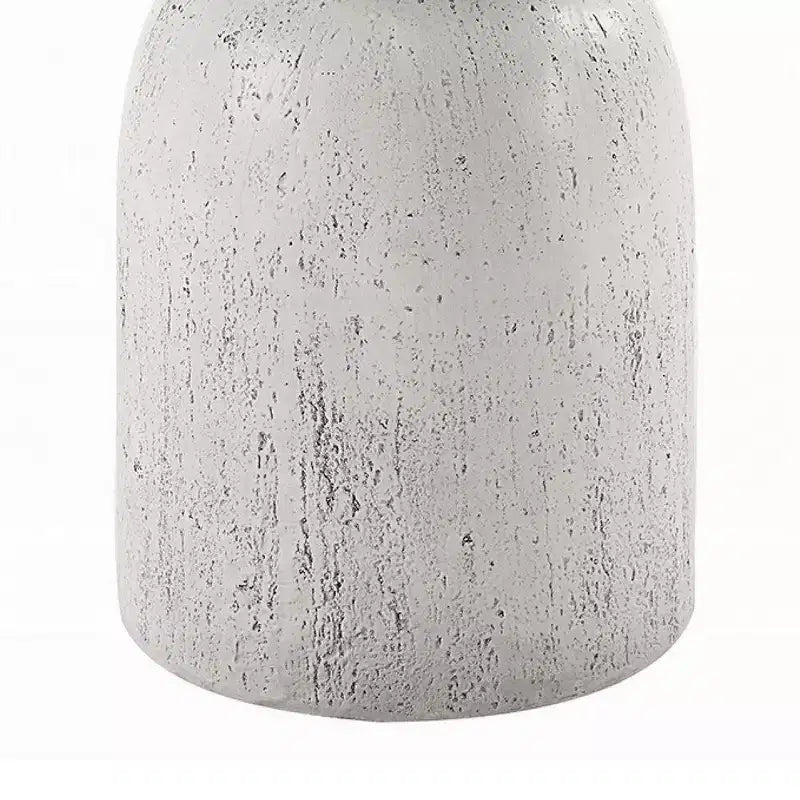 Royal Hampton Accent Table, Sculpted Natural Gray Cement, Round 14 Inch Top