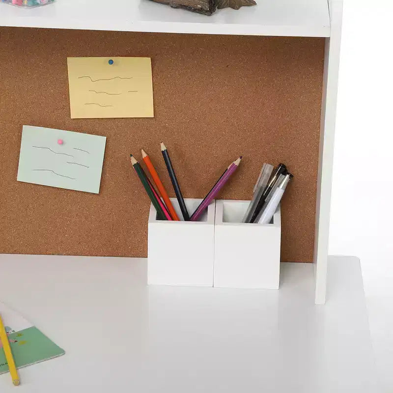 Children's Desk and Chair Set with Storage Shelf Kids' School Study Desk Set Perfect for Bedrooms
