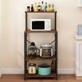 Karl Home 4 Tier Wooden Kitchen Shelf Baker's Rack