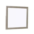 Royal Hampton Vanity Dresser Mirror, Rustic Natural Oak Brown Wood 36x42