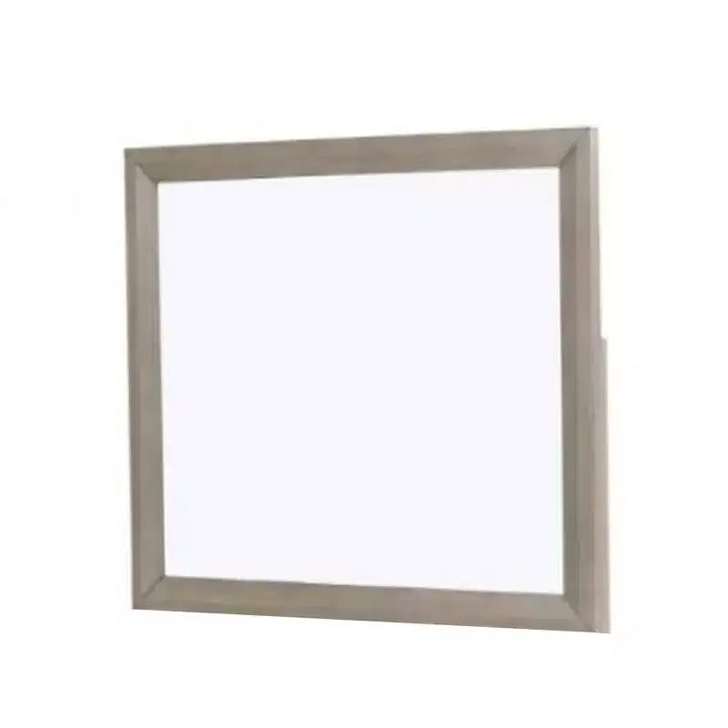 Royal Hampton Vanity Dresser Mirror, Rustic Natural Oak Brown Wood 36x42