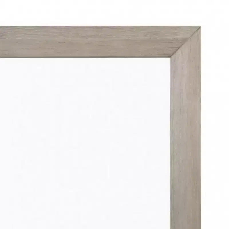 Royal Hampton Vanity Dresser Mirror, Rustic Natural Oak Brown Wood 36x42