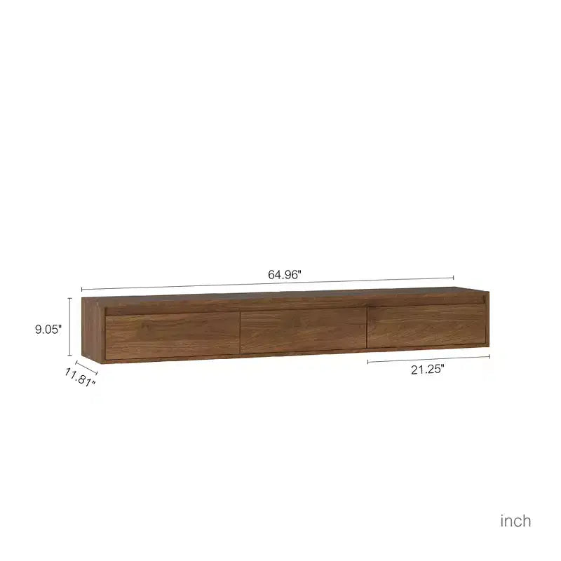 GDFStudio Faye 64.96 Modern Wooden TV Stand with Led Lights and Power Outlet