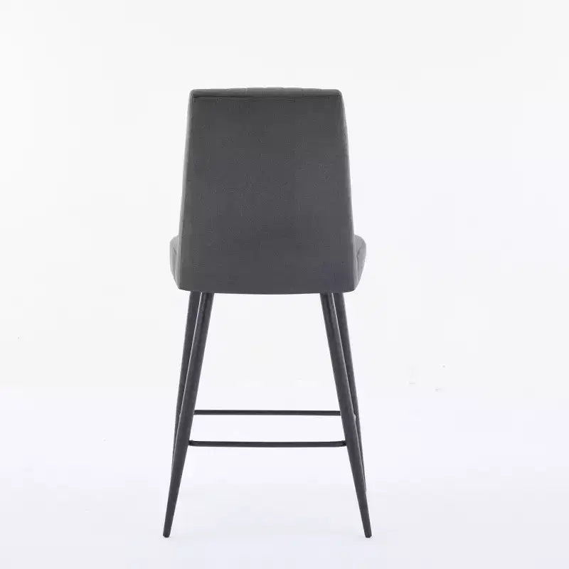 Okak Bar Stools Set of 2, Adjustable Iron Base Bar Chairs with Simple Velvet Upholstery, Vesratile Seating for Bar Counter, Kitchen