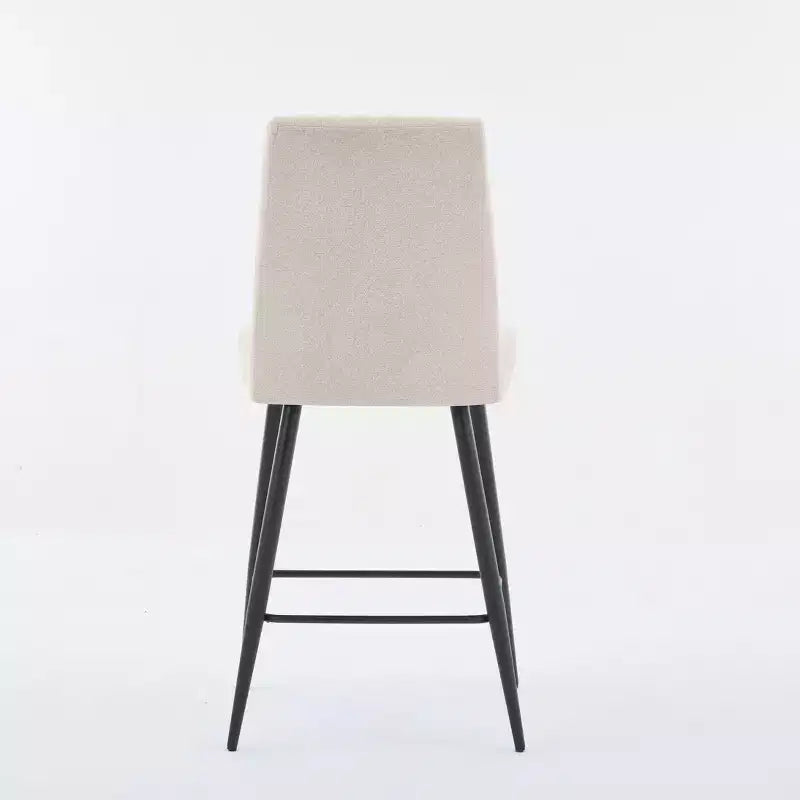 Okak Bar Stools Set of 2, Adjustable Iron Base Bar Chairs with Simple Velvet Upholstery, Vesratile Seating for Bar Counter, Kitchen