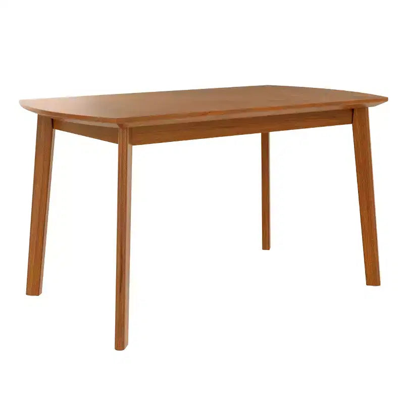 Homy Casa 47 Mid-Century Wood Dining Table, Modern Rectangle Kitchen & Dining Room Table, Brown