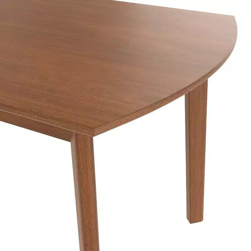 Homy Casa 47 Mid-Century Wood Dining Table, Modern Rectangle Kitchen & Dining Room Table, Brown