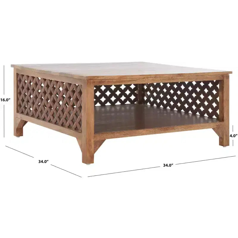 Squall Square 1 Shlf Cof Table - COF5302 - Safavieh