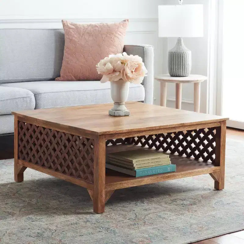 Squall Square 1 Shlf Cof Table - COF5302 - Safavieh