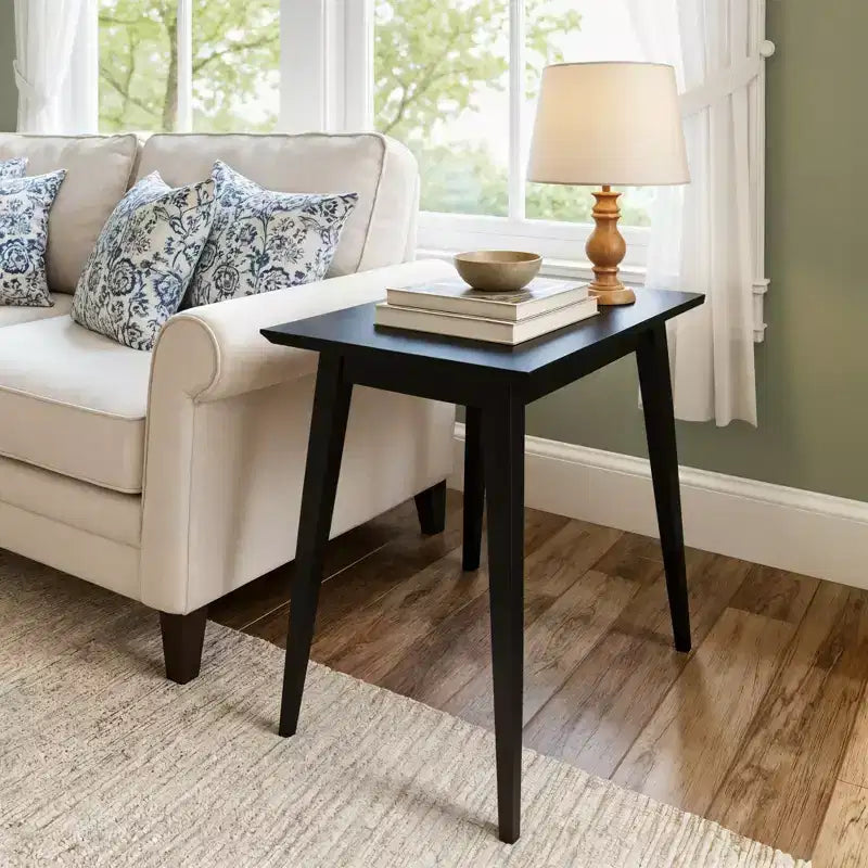 Mid-Century Modern Rectangular Side Table (24in x 15in / 630mm x 375mm)