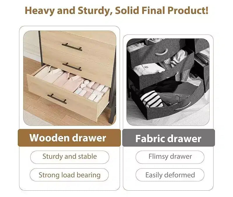 4 Dresser for Bedroom, 38.6 Tall Dresser, Tall Drawer with Storage Freestanding, Wooden Closet Storage Chest for Living Room, Bedroom, Entryway