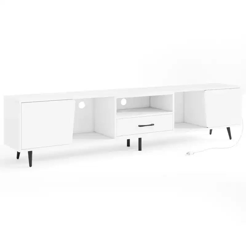 Costway 79 TV Stand for TVs up to 90 Inches Entertainment Center w/ AC Outlets