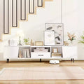 Costway 79 TV Stand for TVs up to 90 Inches Entertainment Center w/ AC Outlets