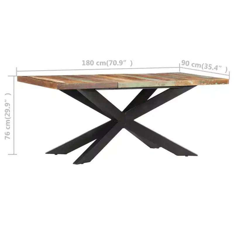 Table à manger - Bois massif recyclé