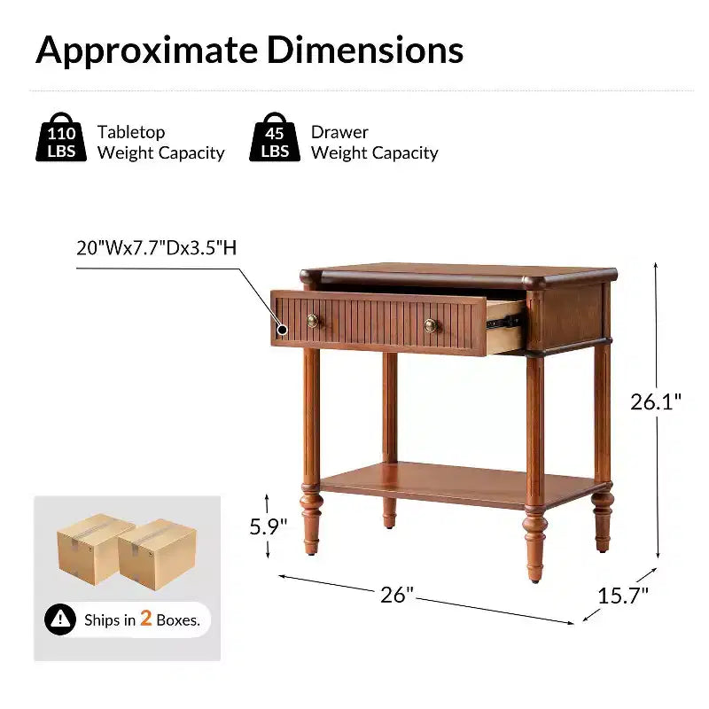Table d'appoint à tiroir