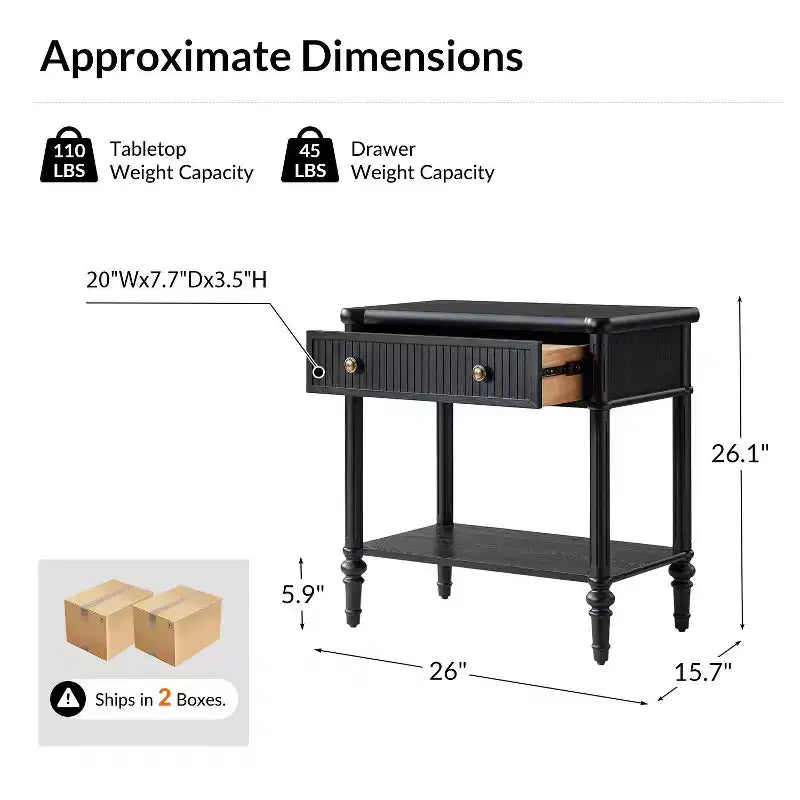 Table d'appoint à tiroir