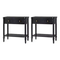 Godefroy 26 Tall 1-Drawer End Table Set of 2 | HULALA HOME-WALNUT