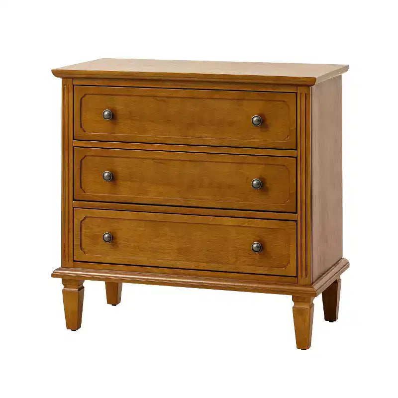 Teodosia 3-Drawer End Tbale|Hulala Home-BLACK