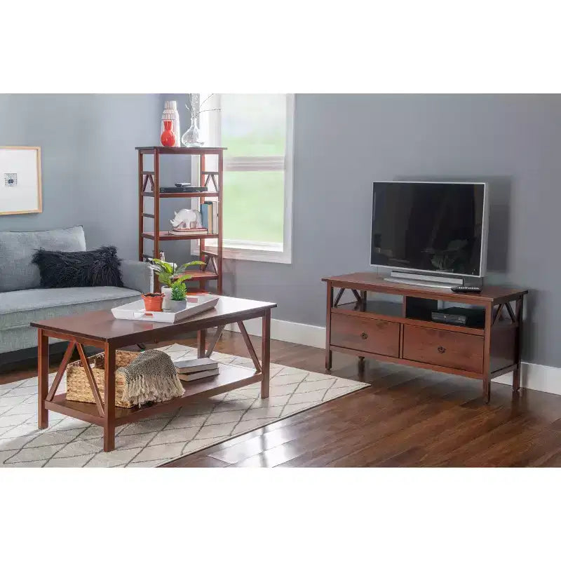 Titian Rustic TV Stand for TVs up to 40 - Linon