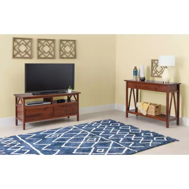Titian Rustic TV Stand for TVs up to 40 - Linon