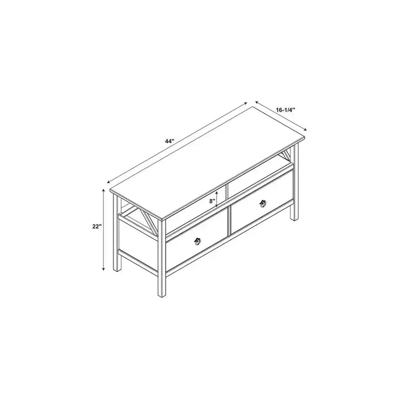 Titian Rustic TV Stand for TVs up to 40 - Linon