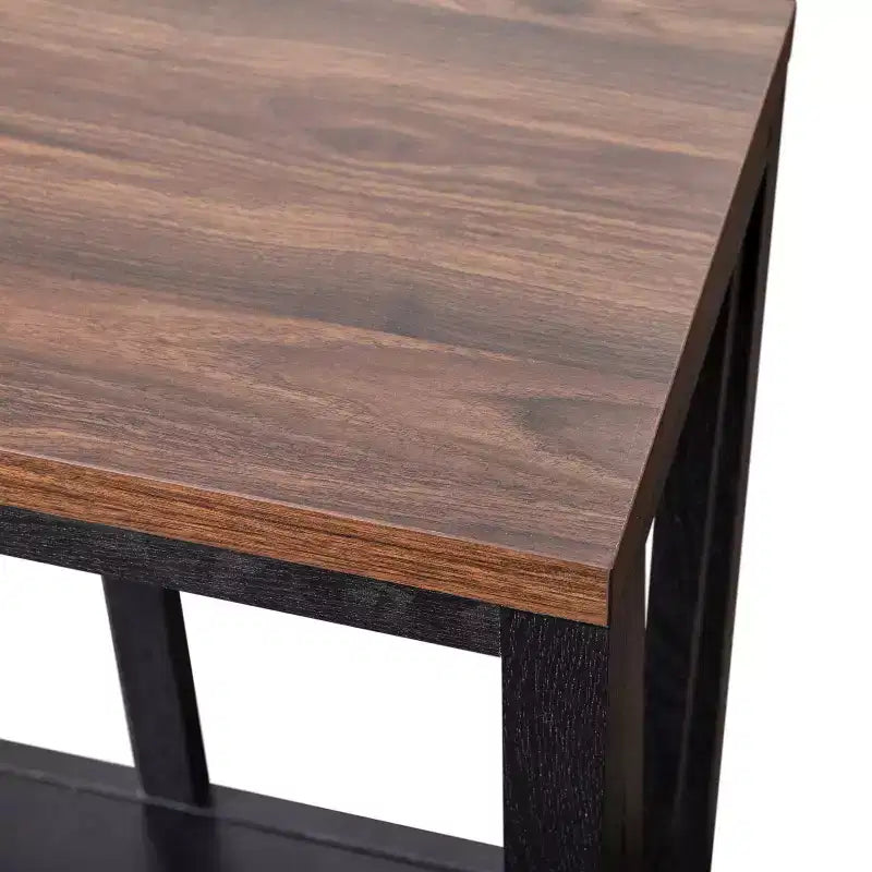 Flash Furniture Charlotte Modern 2-Tier Farmhouse Entryway Living Room Console Accent Table
