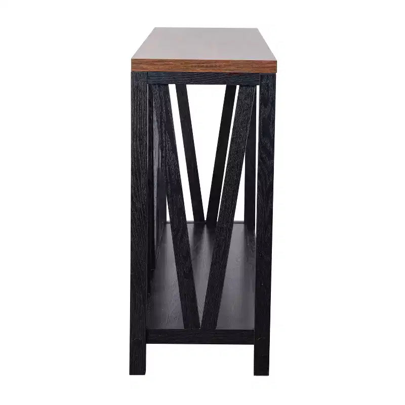 Flash Furniture Charlotte Modern 2-Tier Farmhouse Entryway Living Room Console Accent Table