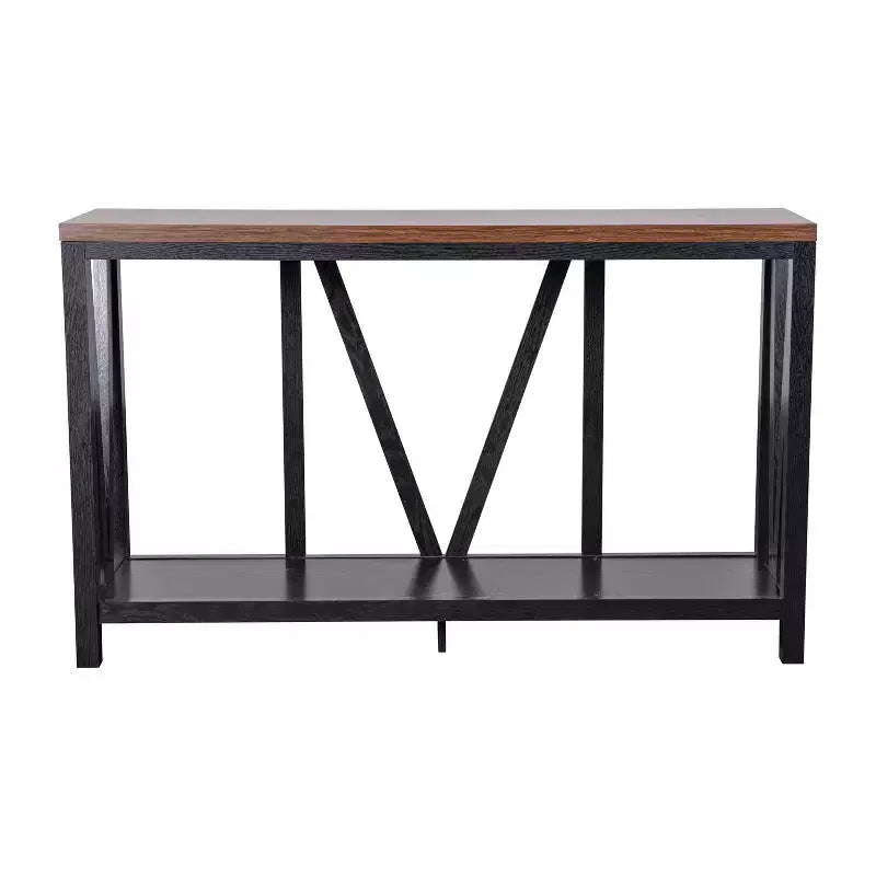 Flash Furniture Charlotte Modern 2-Tier Farmhouse Entryway Living Room Console Accent Table