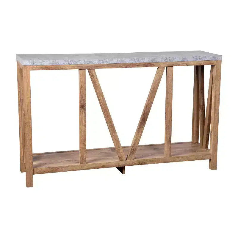 Flash Furniture Charlotte Modern 2-Tier Farmhouse Entryway Living Room Console Accent Table