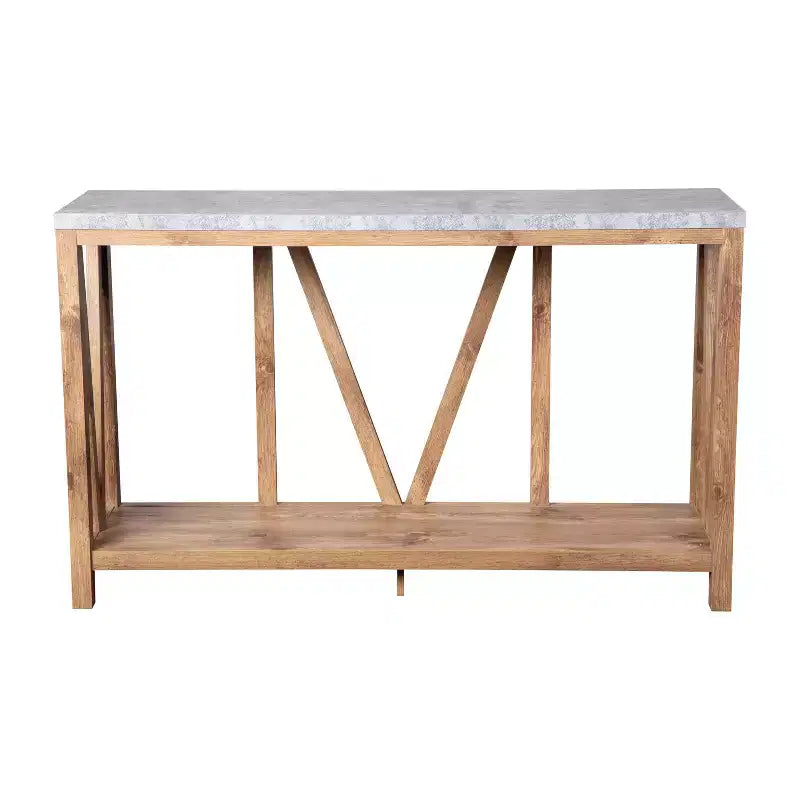 Flash Furniture Charlotte Modern 2-Tier Farmhouse Entryway Living Room Console Accent Table