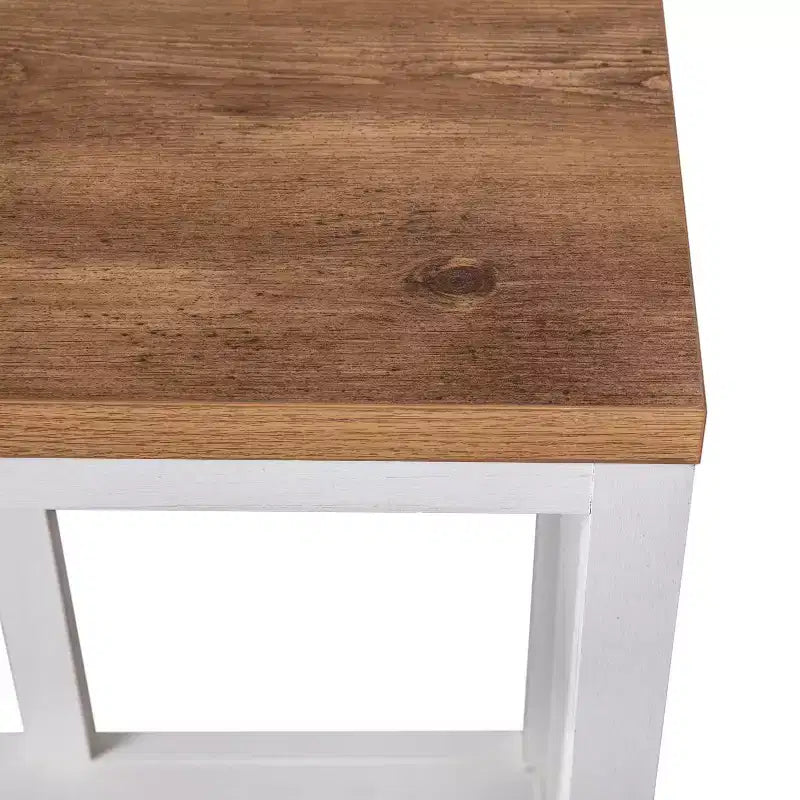 Flash Furniture Charlotte Modern 2-Tier Farmhouse Entryway Living Room Console Accent Table